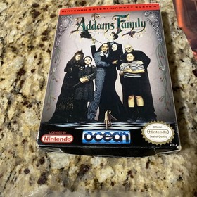 Nintendo NES The Addams Family *senza manuale* con poster RoboCop Wow look raro