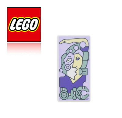 LEGO  Picasso Kunstwerk Bild Moderne Kunst Fliese Tile Decorated 2x4 10297 NEU