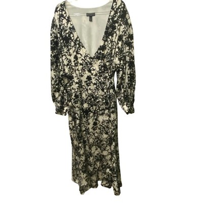 Susan Graver Occasions Jacquard True Wrap Maxi Dress 2X Floral Romantic Boho