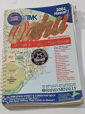 Oahu Street & Condo Map Book 2001 Very detailed full color!! Spiral bound