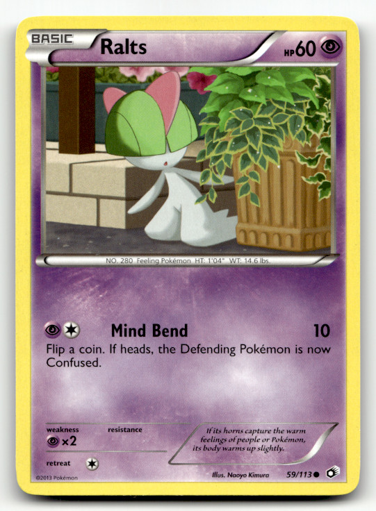 Ralts 59/113 Normal Common Legendary Treasures LP