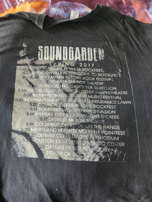 Soundgarden 2017 Concert Tee
