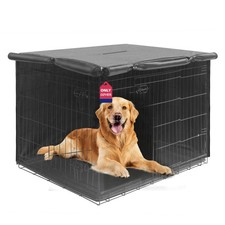 HiCaptain 42-Inch Dog Crate Cover, Waterproof Kennel Cover, Minimalist Gray