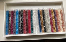 Lot of 24 glass SEED BEADS MIXED SIZES  COLORS Japanese several available 