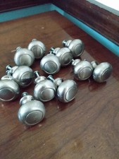 Lot 12 Styleselection Round 1.25 Satin Nickel Drawer Cabinet Pulls Handles Knobs