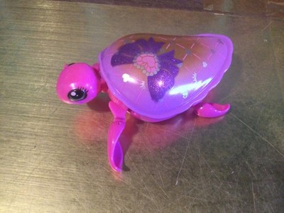 RETIRED LITTLE LIVE PETS LIL' TURTLE BATH TOY PINK WITH FLIPPERS TESTED WORKS