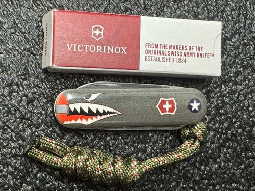 Victorinox Classic SD “Warhawk”58mm Swiss Army Knife Keychain w/WW2 Style Design