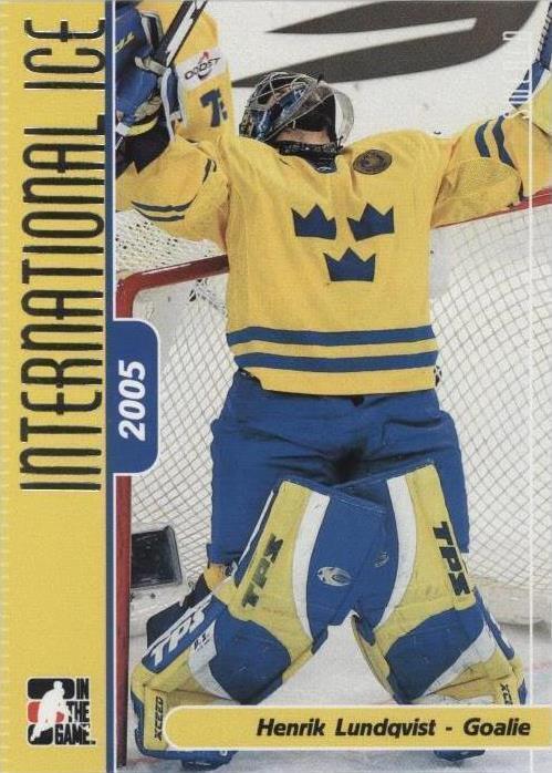 2006-07 In the Game-Used International Ice Signature Series - Henrik Lundqvist #18 - 1 of 1