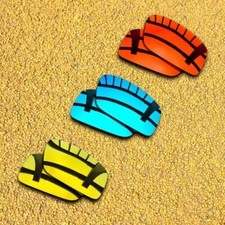 3 Pairs Lenses Replacement for-Spy Optic Logan Polarized-Blue Orange Red Gold