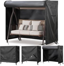800D Outdoor 3 Triple Seater Swing Cover Waterproof Patio Hammock 87x60x72 inch