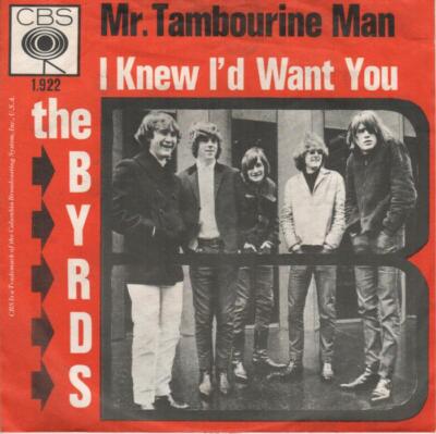 BYRDS Mr. Tambourine Man 1965 or. HOLLAND single + PS nice
