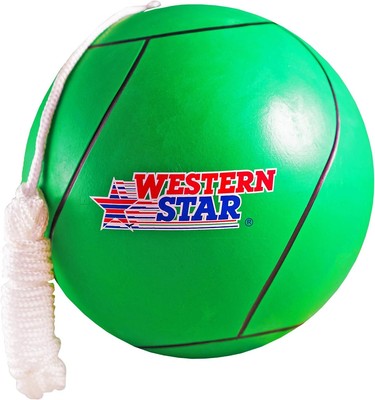 Western Star Tetherball Game Set - Soft-Touch Tether Ball with Durable White 