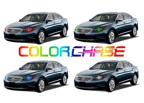 Color Chasing LED Headlight Flow Halo kit for Ford Taurus 10-12 - 第 1/10 張圖片