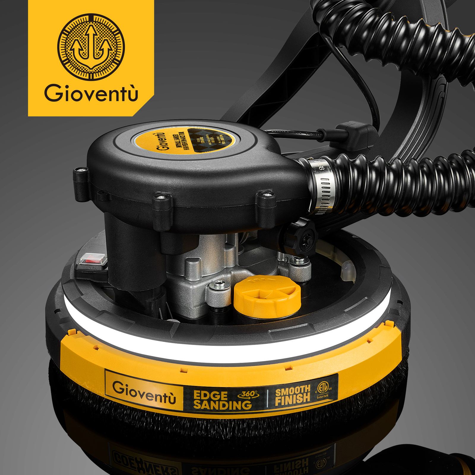 Drywall Sander 780W Powerful Electric Dustless Wall Sander+Vacuum ...