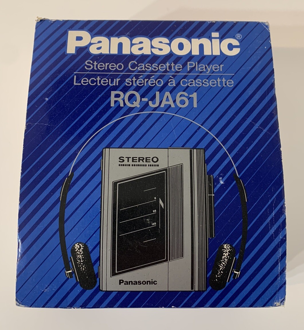 Panasonic RQ-JA61 Portable Cassette Player w/ Box And Headphones