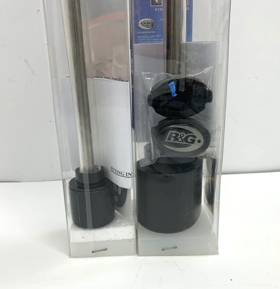 R&G Racing Black Aero Crash Protectors | Kawasaki ZX6-R 2020 + Fork Protector