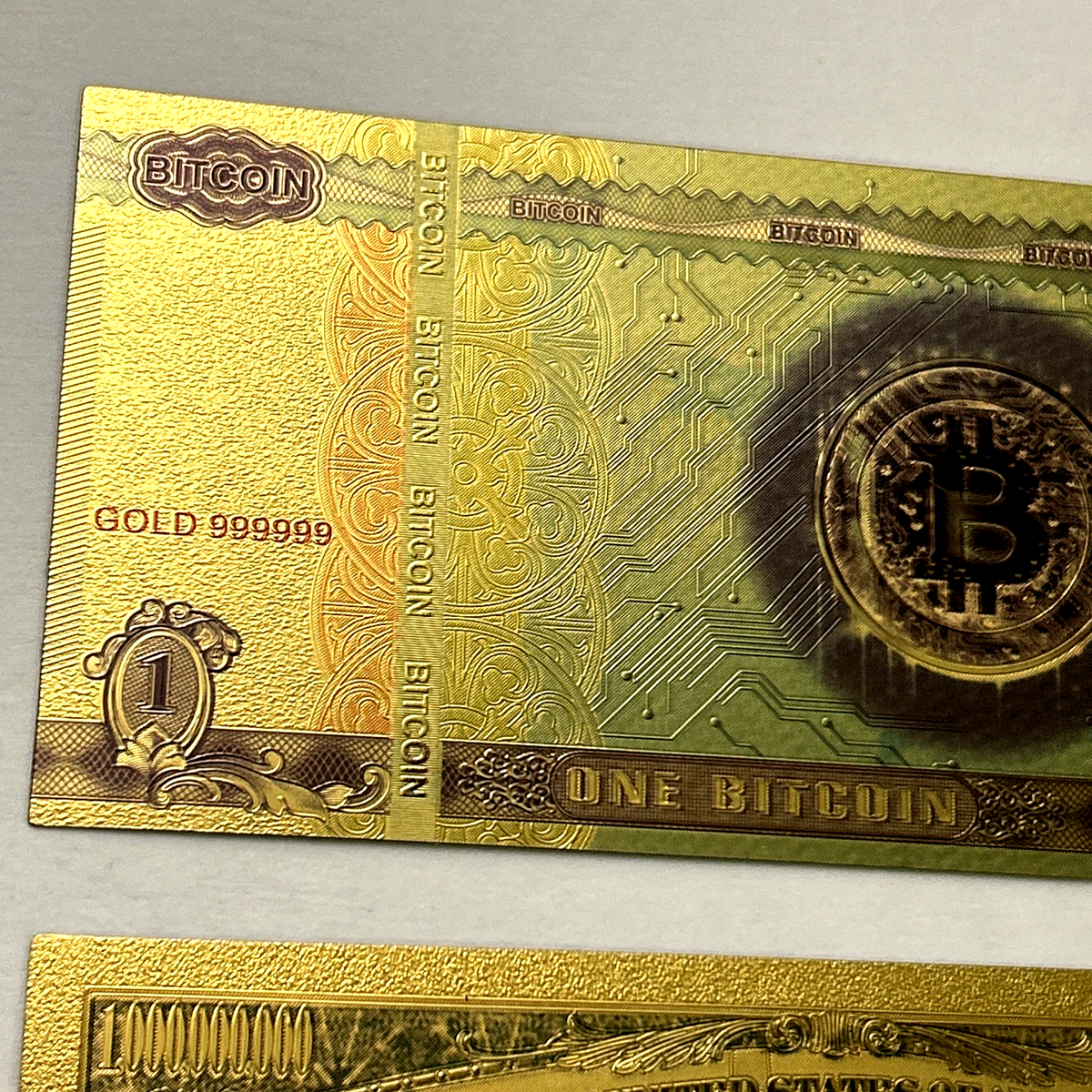 Bitcoin Socks 1 Bitcoin Gold Foil Banknote – Realistic Crypto Collectible  For BTC Fans PCGS Currency Banknote Belgian Paper Money