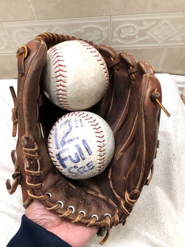 "Guante de béisbol softbol Rawlings SG-57 12,5"" totalmente roto en reemplazo tiro derecho" - Imagen 10 de 23