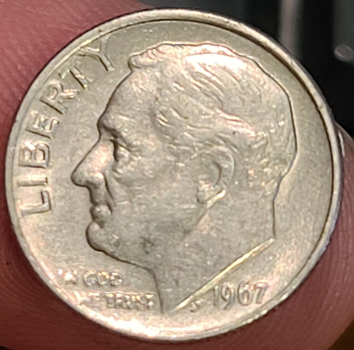 1967 ROOSEVELT DIME Obverse Lower Die Crack No Mint Uncertified | eBay