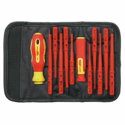 Draper 70867 12 Stück VDE SLIM Wellenschraubendreher Wechselklingen Set
