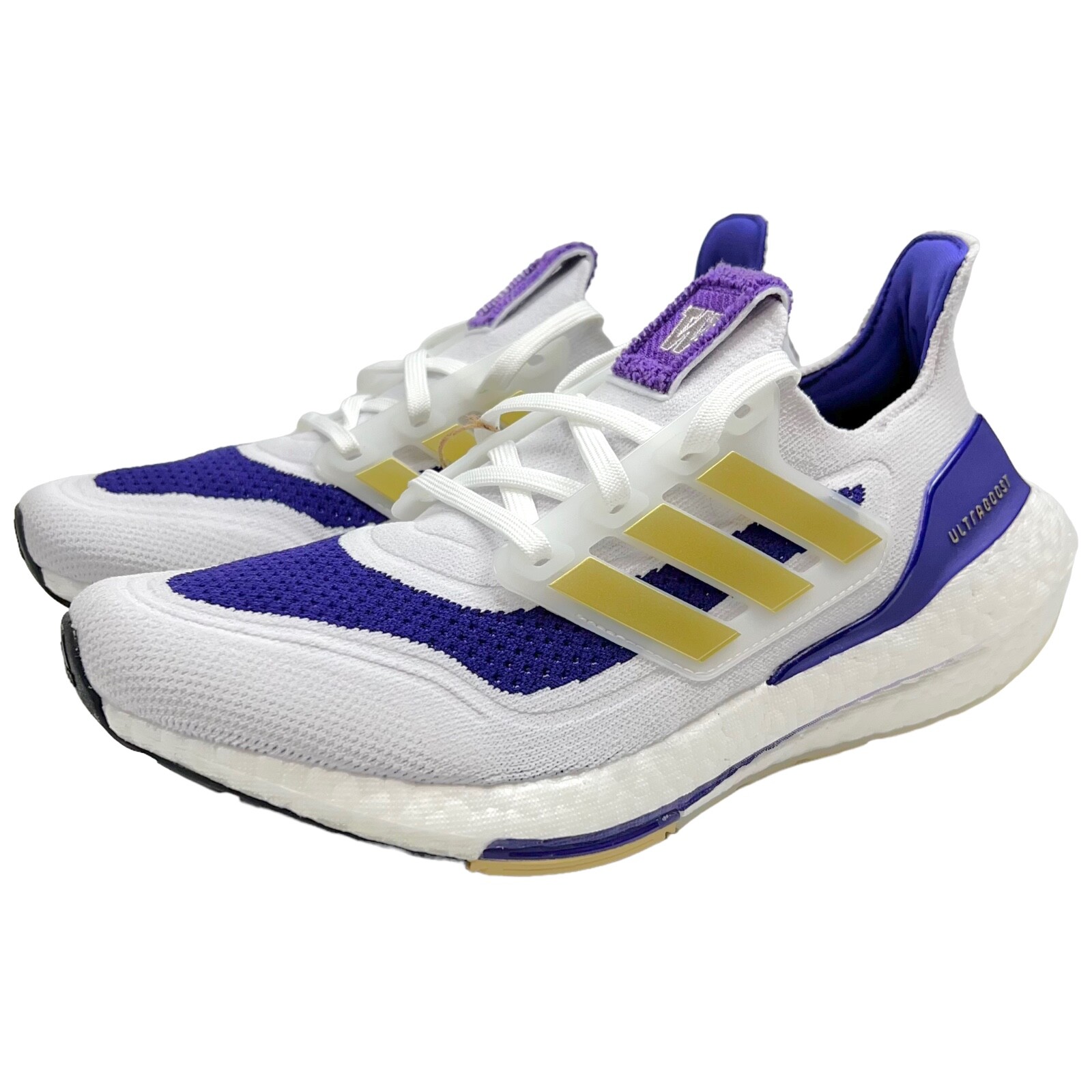 Adidas Ultraboost 21 NCAA Washington Huskies Running Shoes Men Size 8 Women Size 9