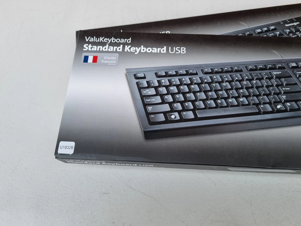 NEW, Joblot of 2 Kensington ValuKeyboard Wired Full-Size Keyboard 1500109 FRENCH - Image 2 of 4