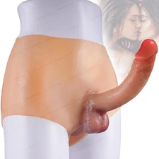 Realistic Strap on Dildo Harness Panties Wearable Lesbian Sex Toys Transgender