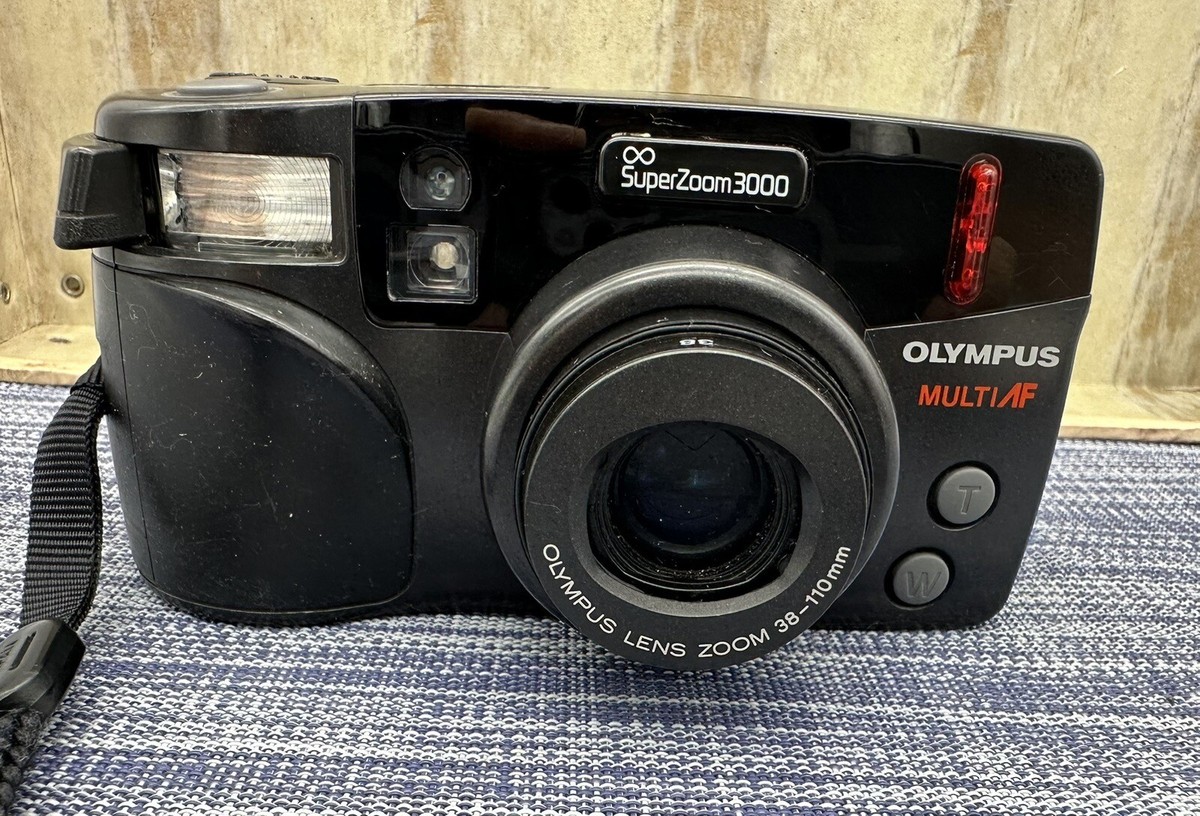 Olympus Multi AF Super Zoom 3000 35mm Camera - Tested w/ Case | eBay