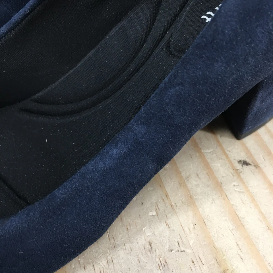 Zapatos de salón Easy Spirit para mujer 7,5 M Secosma informales de cuero azul sin cordones Foto 4 de 4