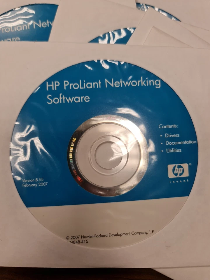 HP CD DRIVER DOCUMENTATION PROLIANT NETWORKING SOFTWARE 174847-025 REV BC - Immagine 2 di 3