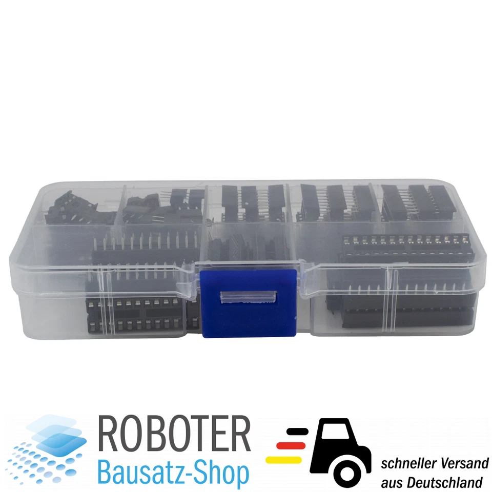 DIP IC Sockel Sortiment 66 Stück DIP6/8/14/16/18/20/24/28 - Bild 2 von 4
