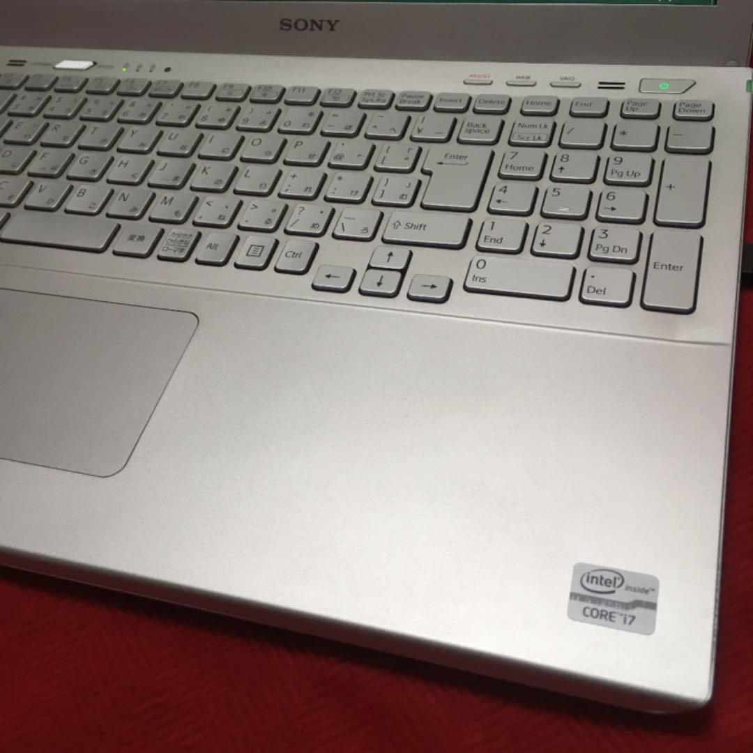 vaio i7 3632QM SSD 240GB 8GB Blu-ray Windows10 s15 silver geforce