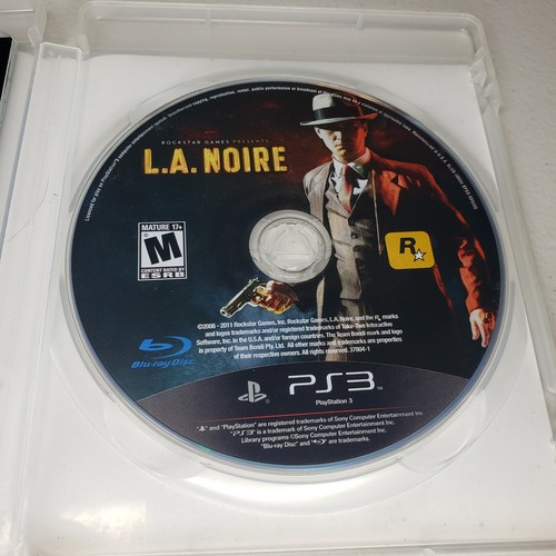 LA Noire PS3 Game PlayStation 3 COMPLETE W/Manual - Picture 5 of 6