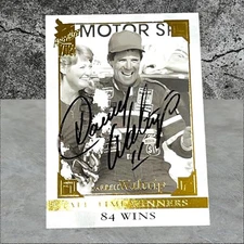 Darrell Waltrip NASCAR HOFer 75 GREATEST DRIVERS VINTAGE 2004 VIP signed card