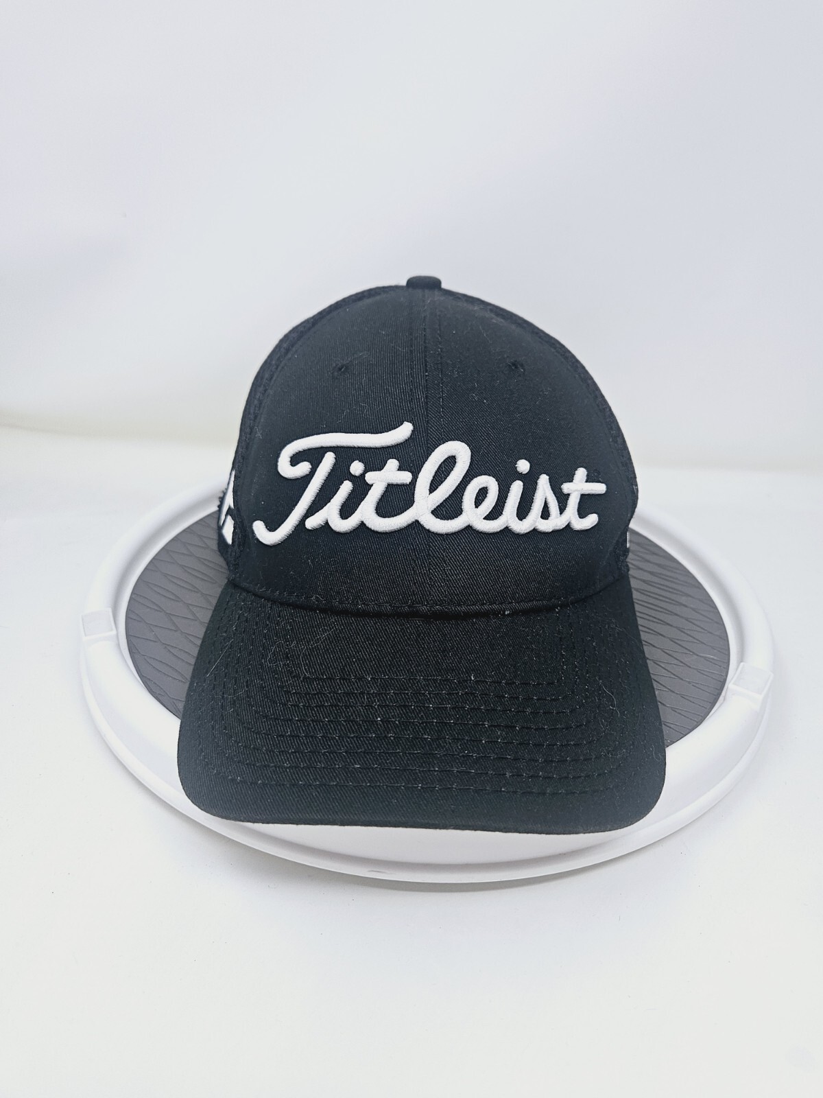 Titleist Tour Performance Pro V1 Golf Hat Cap Black with White Stitch S/M