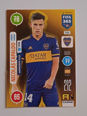 2020-21 Panini Adrenalyn FIFA 365 Nicolas Capaldo Boca Juniors Wonderkid #226