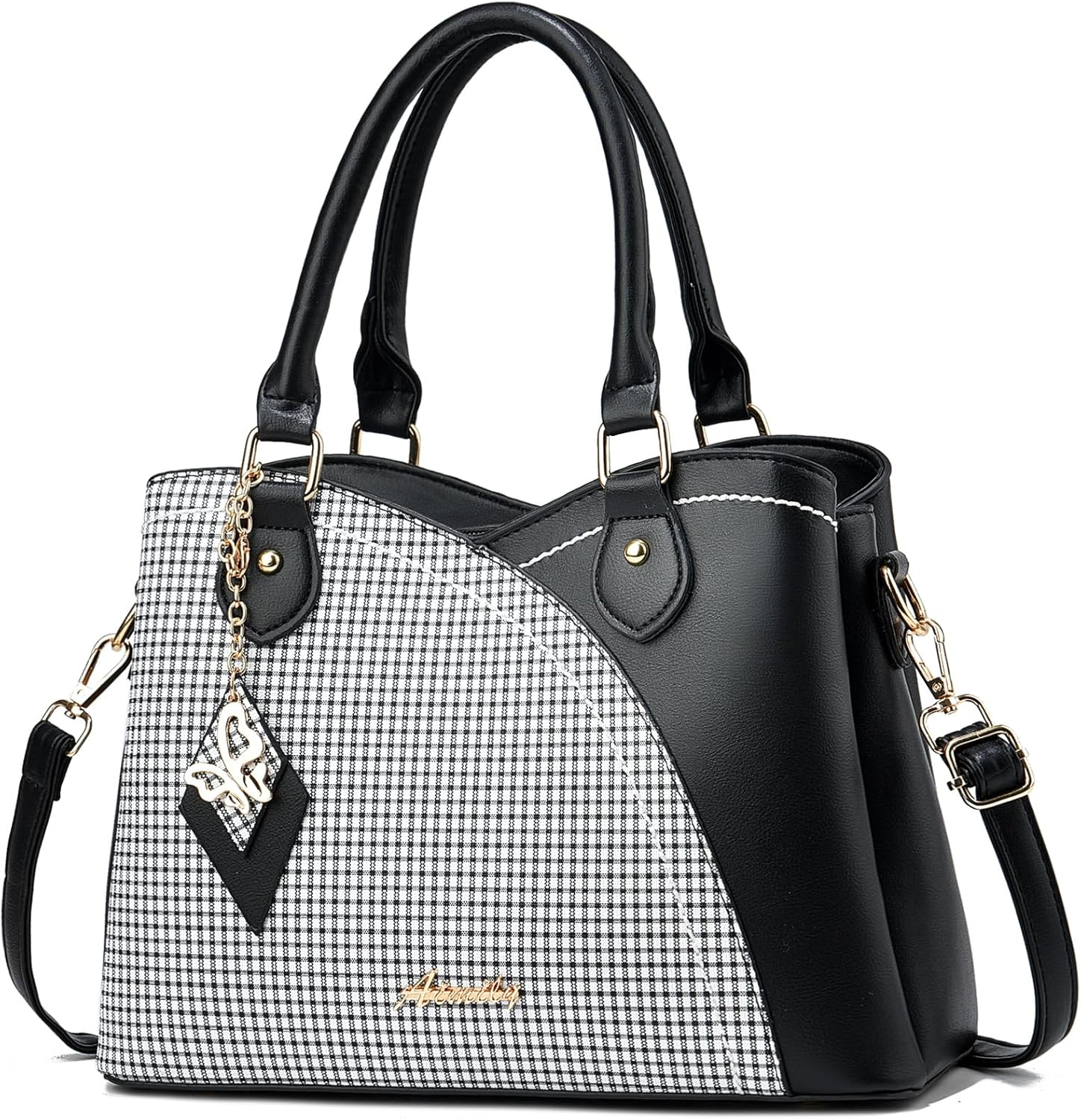 Stylish PU Leather Tote & Crossbody Bag for Women - Versatile Handbag