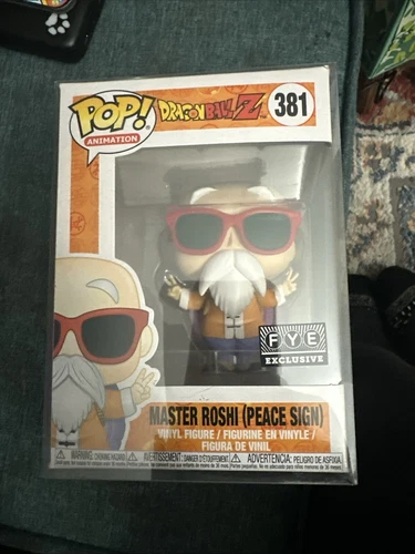 Funko Pop Animación Dragon Ball Z Master Roshi: Peace Sign #381 Exclusivo para AYUDA