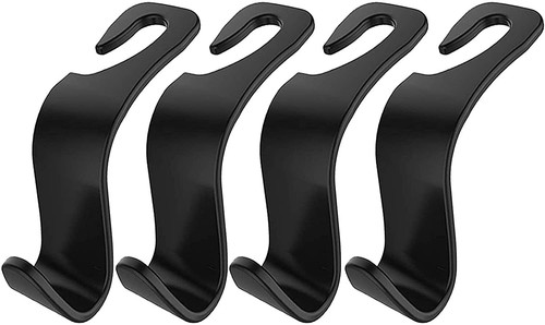 4pcs Car Seat Back Headrest Hooks Hanger Holder Hook for Bag Purse Cloth Grocery - Picture 4 of 17