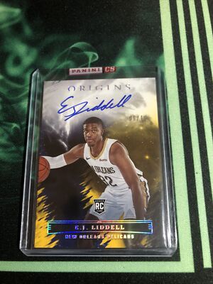 E.J. Liddell Origins On Card Auto /10 RC