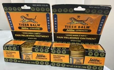 2x Tiger Balm Ultra Strength  Ache & Pain Relief Ointment .35 oz each exp 07/27