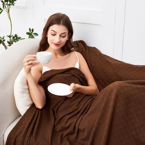 Best Cooling Blanket No Night Sweat Hot Sleepers Breathable Summer Bed Comforter - Picture 60 of 116