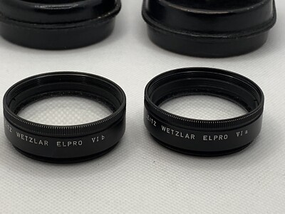 Leitz Wetzlar (LEICA) Elpro VI a and VI b Close-up Lenses, w Cases, Germany