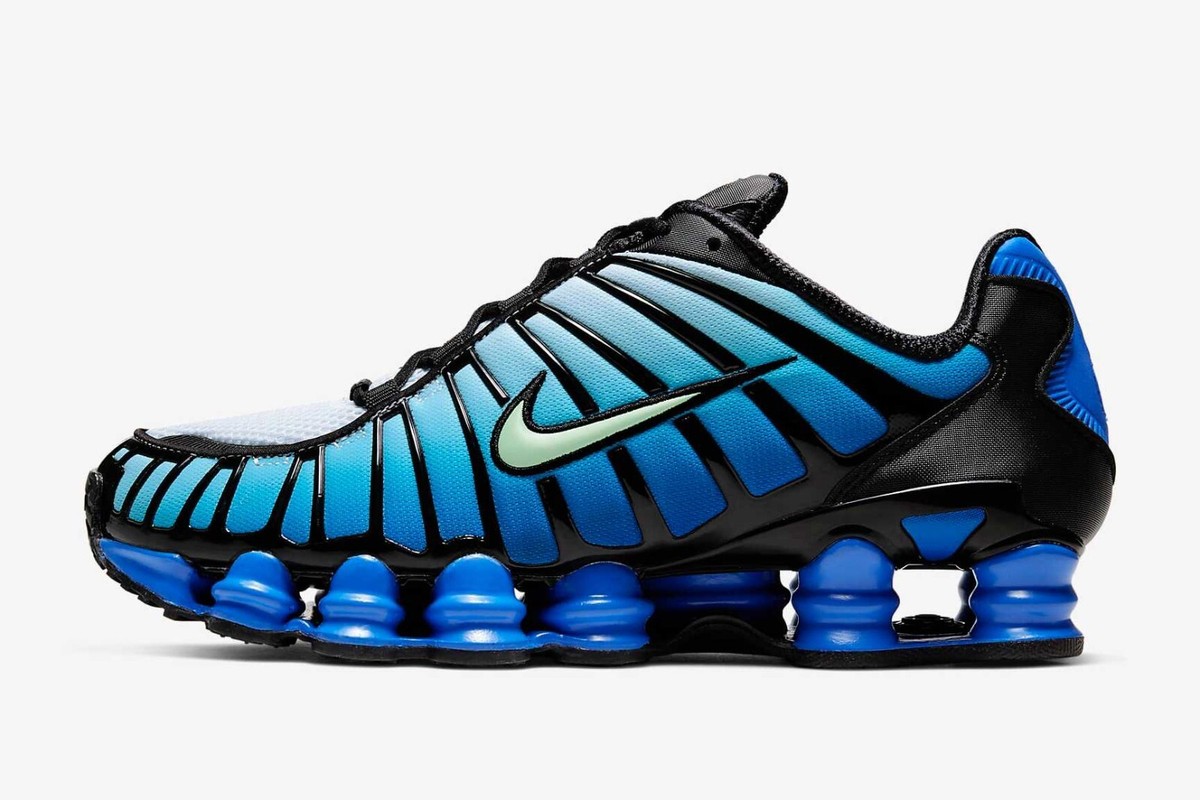 靴 Nike Shox TL \"Black/Racer Blue\" Nike Shox TL Black Racer Blue Men's - AV3595-007 - US