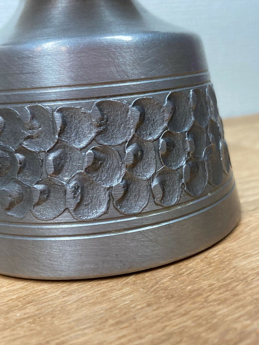 Set of 2 Vintage PERLETINN Pewter Oslo Metall Candle Holders  display picture 1
