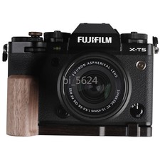 Wooden L Type Bracket Base Grip Handle for Fujifilm XT5 Fuji X-T5 Camera Tripod