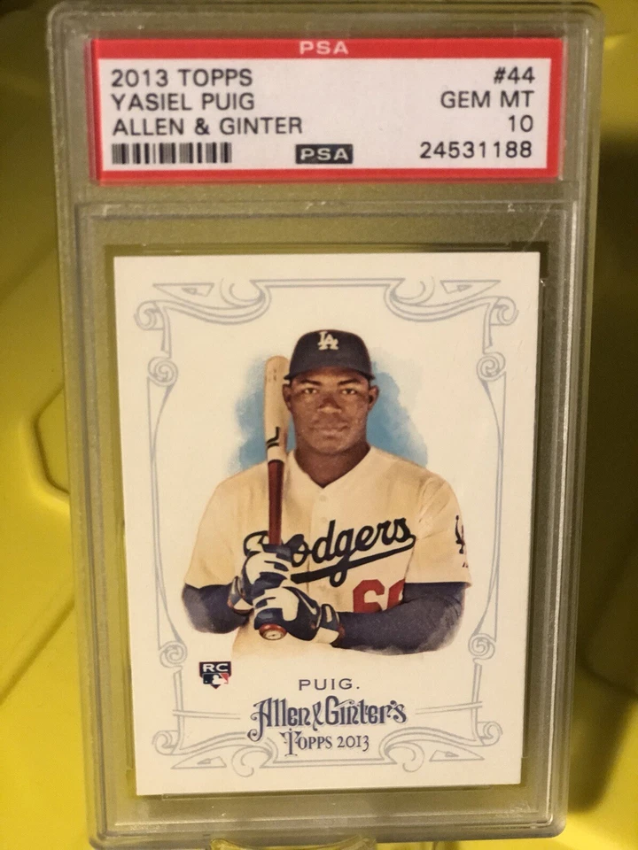 2013 Topps Allen Ginter Yasiel Puig PSA 10 - Image 2 of 4