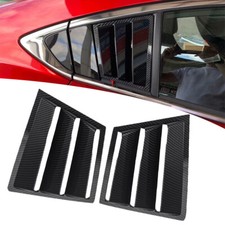 For 2014-2021 Mazda 6 Atenza 2pcs Carbon Fiber Rear Window Louver Shutter Covers For 2014-2021 Mazda 6 Atenza 2pcs Carbon Fiber Rear Window Louver Shutter Covers
