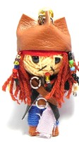 Voodoo Doll, Johnny Depp, Jack Sparrow, Lucky Charm Key Ring, Pirates Caribbean Voodoo Doll, Johnny Depp, Jack Sparrow, Lucky Charm Key Ring, Pirates Caribbean
