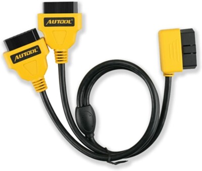 Auto OBD2 Verlängerungskabel, 1 Stecker auf 2 Buchsen Diagnose Extender für ELM327 X431